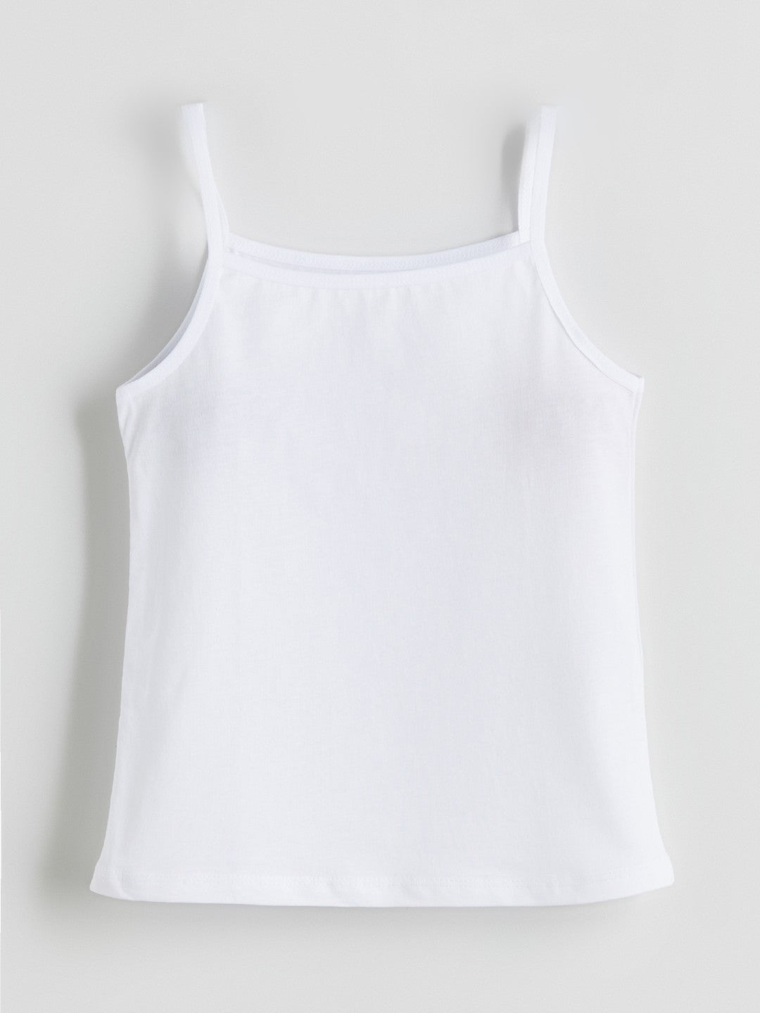 LCW Kids White Square Neck Girls Tank Top 3-Pack