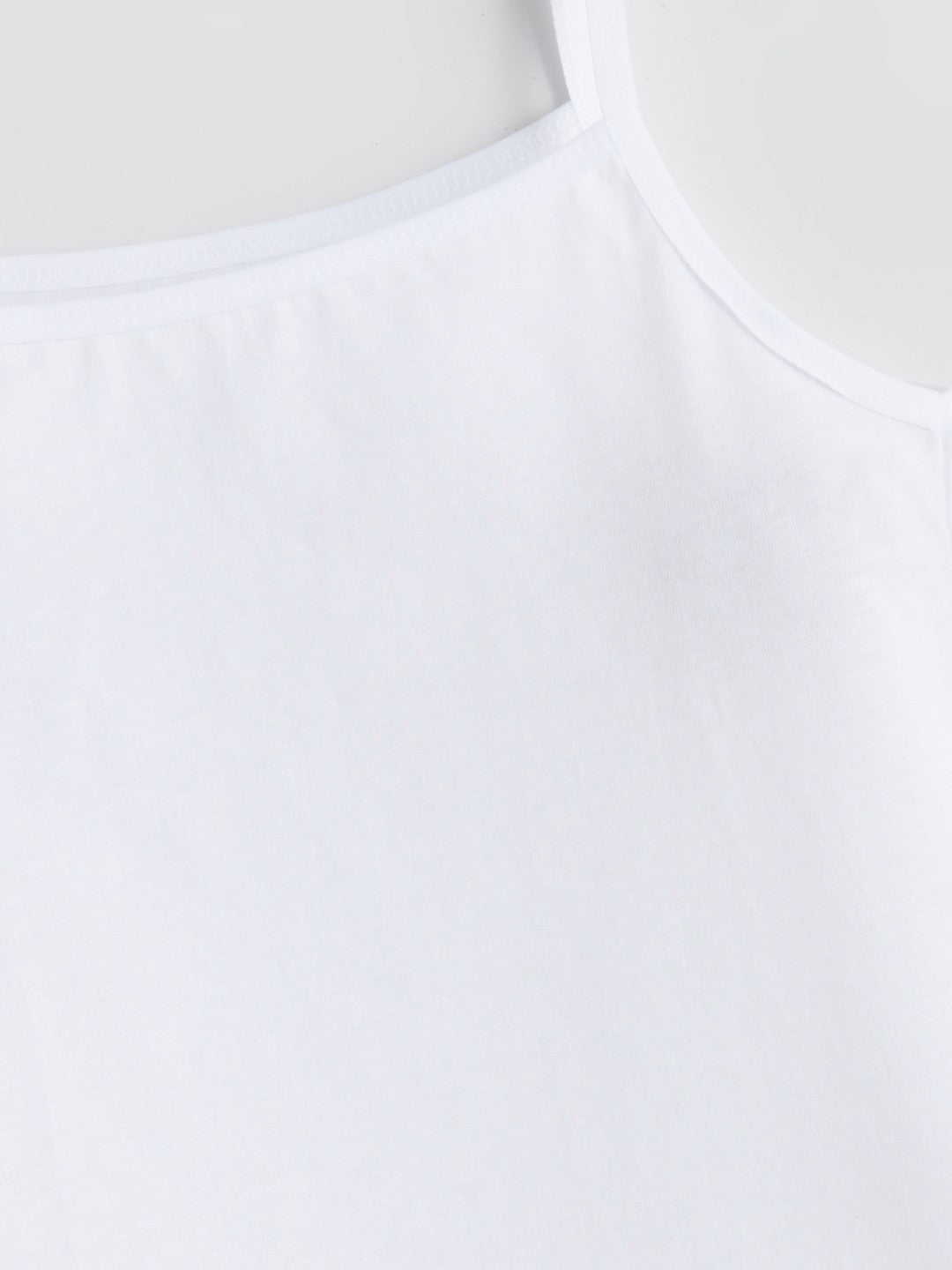 LCW Kids White Square Neck Girls Tank Top 3-Pack