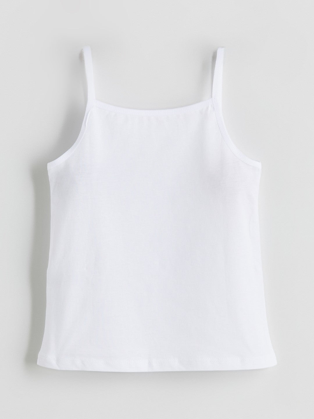 LCW Kids White Square Neck Girls Tank Top 3-Pack