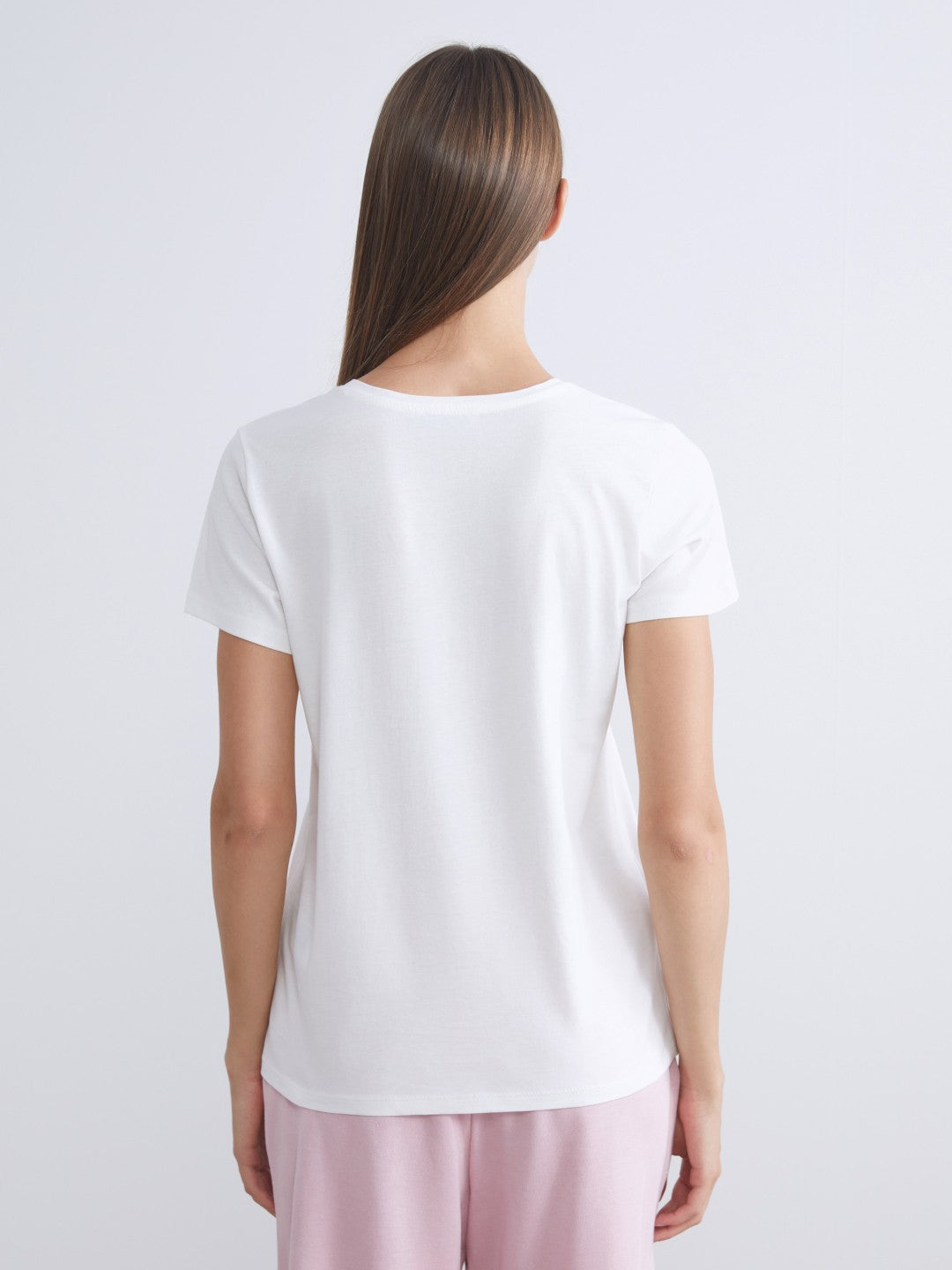 LCW Classic Crew Neck Floral Women T-Shirt