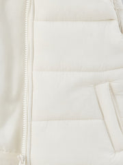 High Collar Basic Baby Girl Puffer Vest
