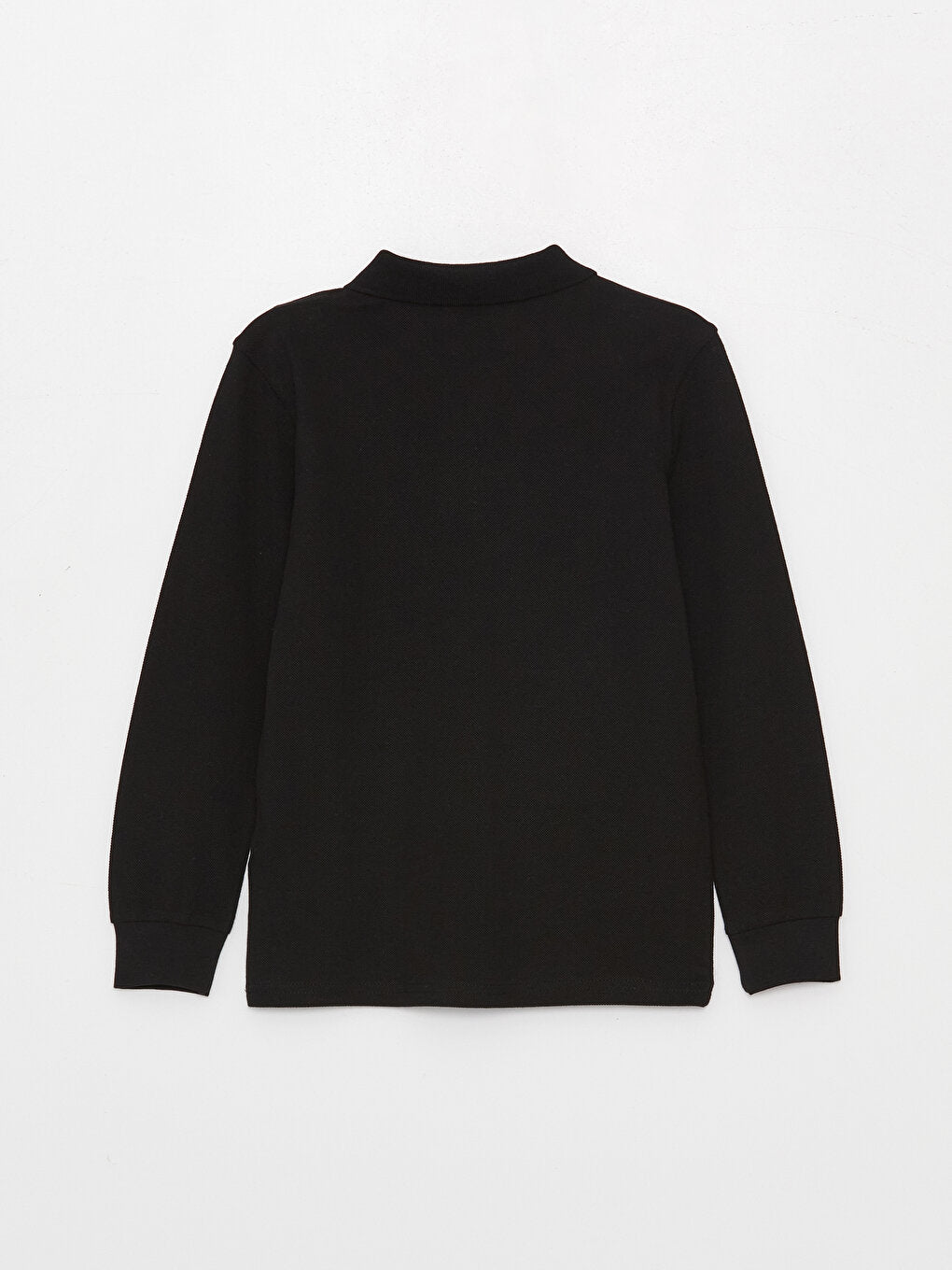 Polo Neck Basic Long Sleeve Boys T-Shirt