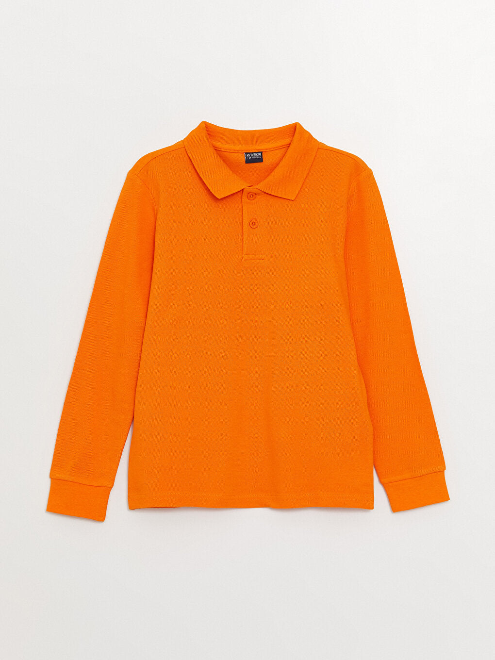 Polo Neck Basic Long Sleeve Boys T-Shirt