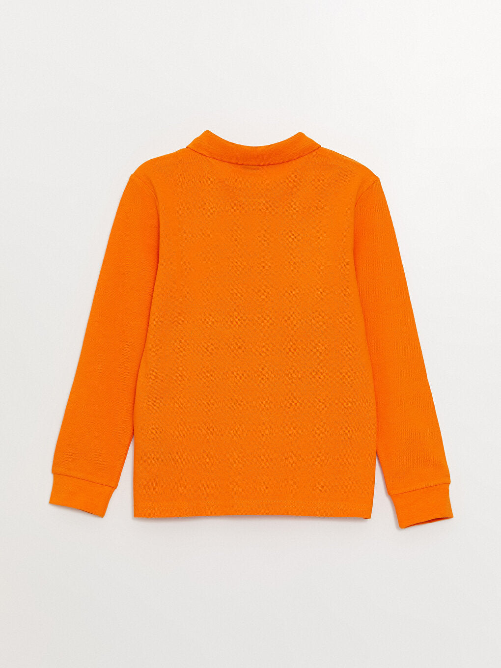 Polo Neck Basic Long Sleeve Boys T-Shirt