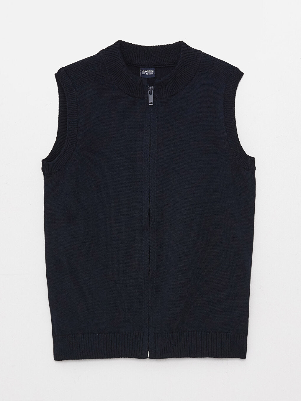 High Collar Basic Boys Knitwear Vest