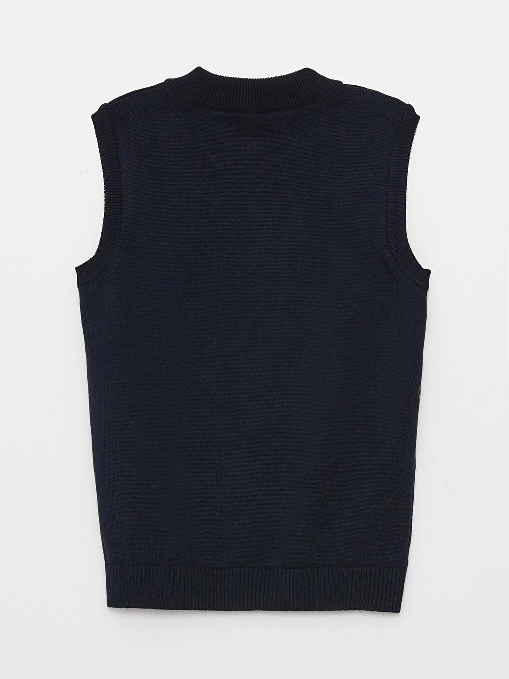 High Collar Basic Boys Knitwear Vest