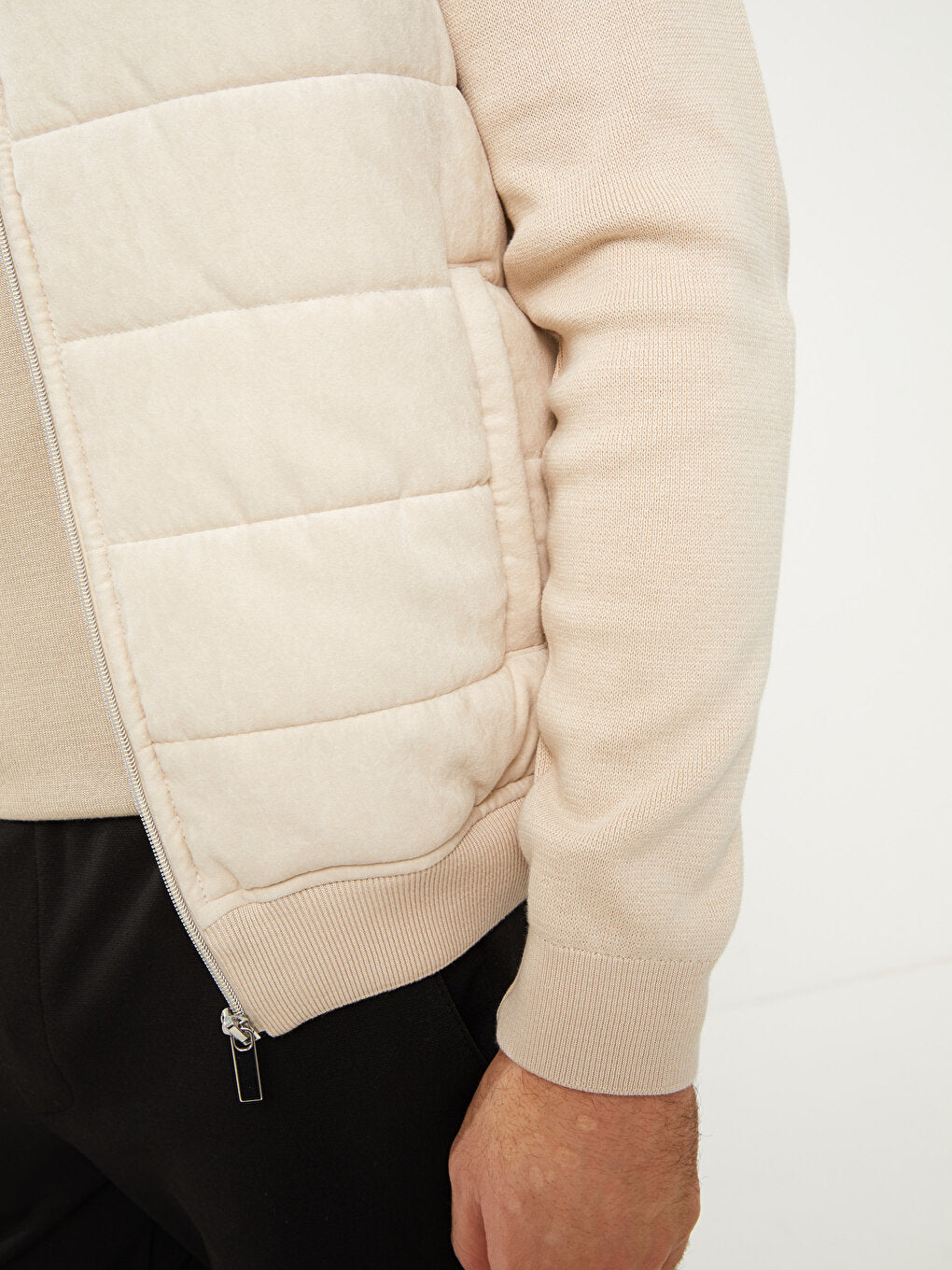 Slim Fit College Collar Men Knitwear Coat