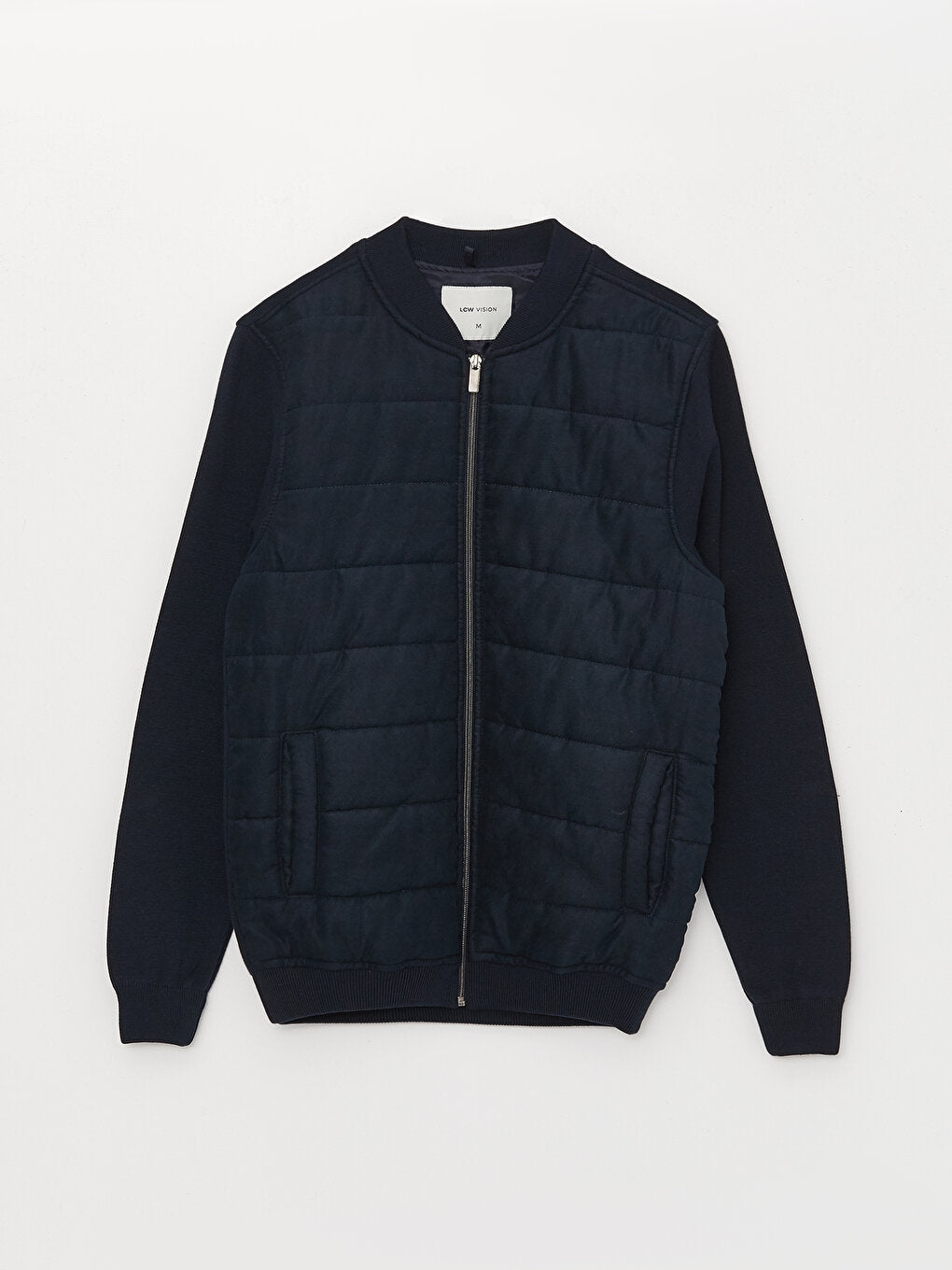 Slim Fit College Collar Men Knitwear Coat