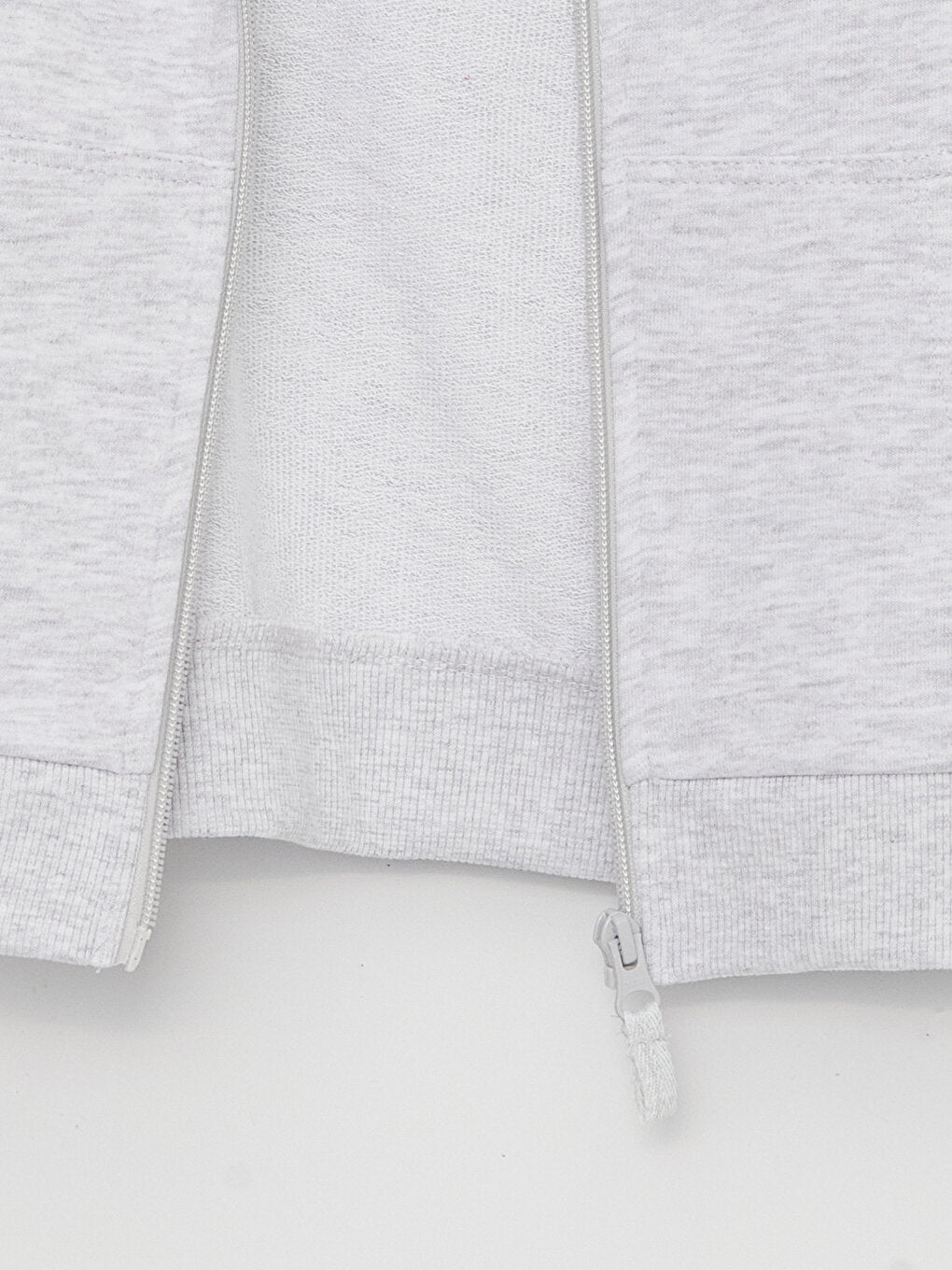 Hooded Basic Long Sleeve Girls Zippered Sweatshirt