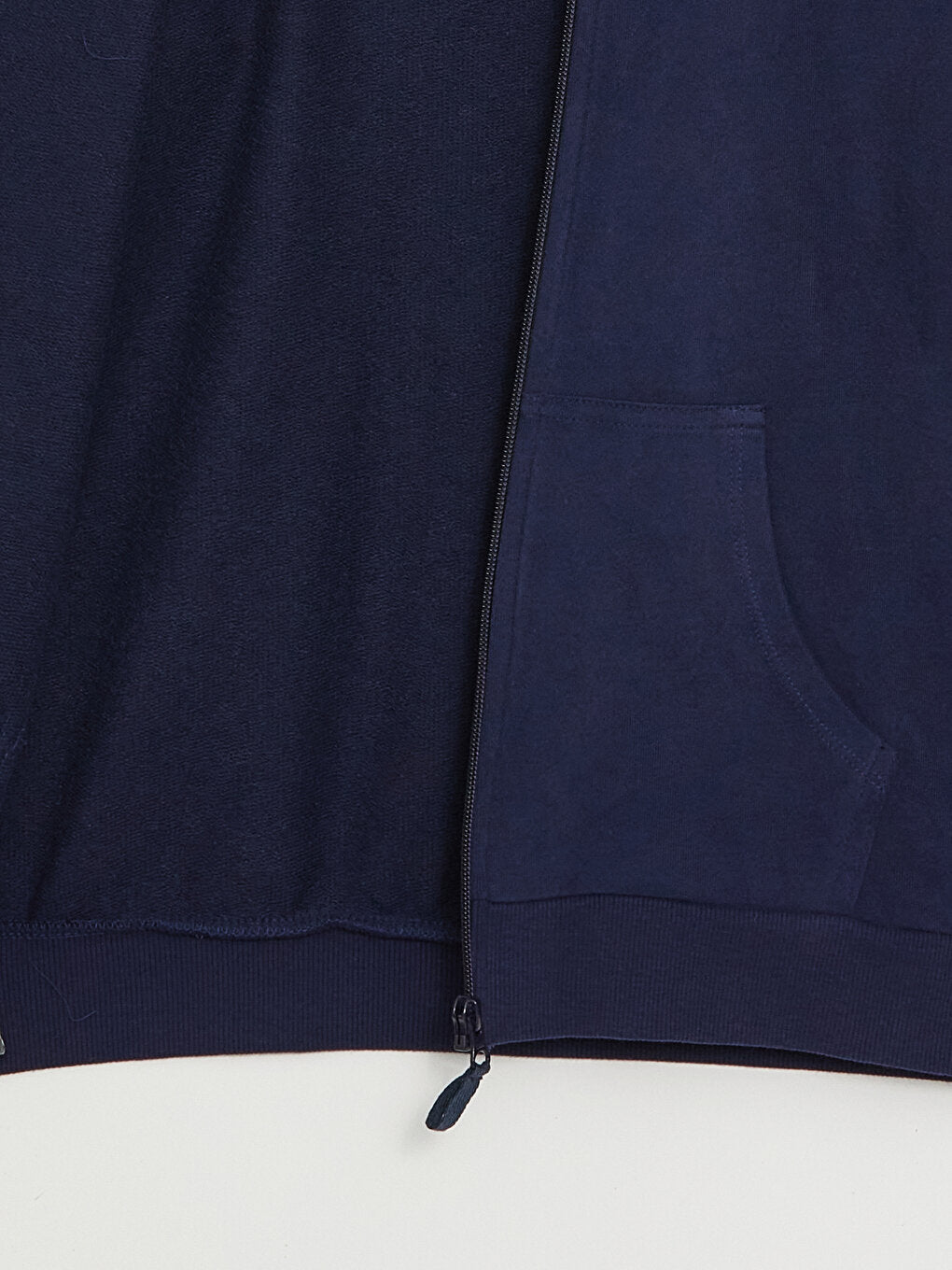 Hooded Basic Long Sleeve Girls Zippered Sweatshirt