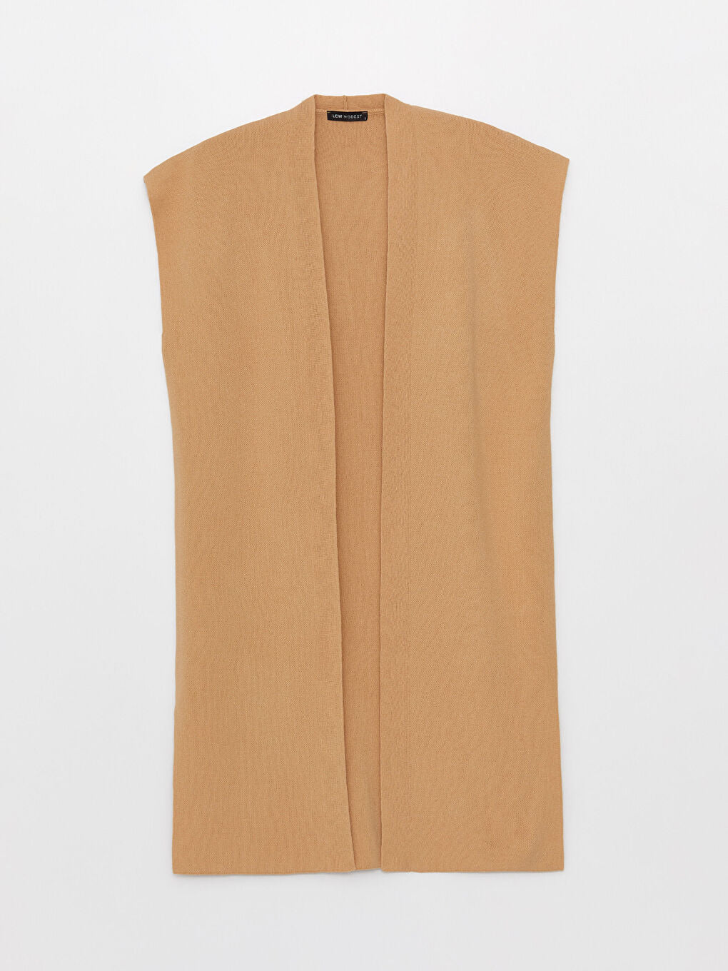 Shawl Collar Plain Oversize Women Knitwear Vest