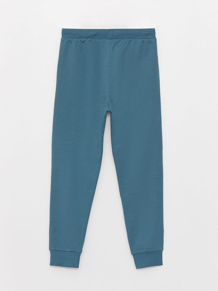 Printed Boys' Jogger Sweatpants With Elastic Waist