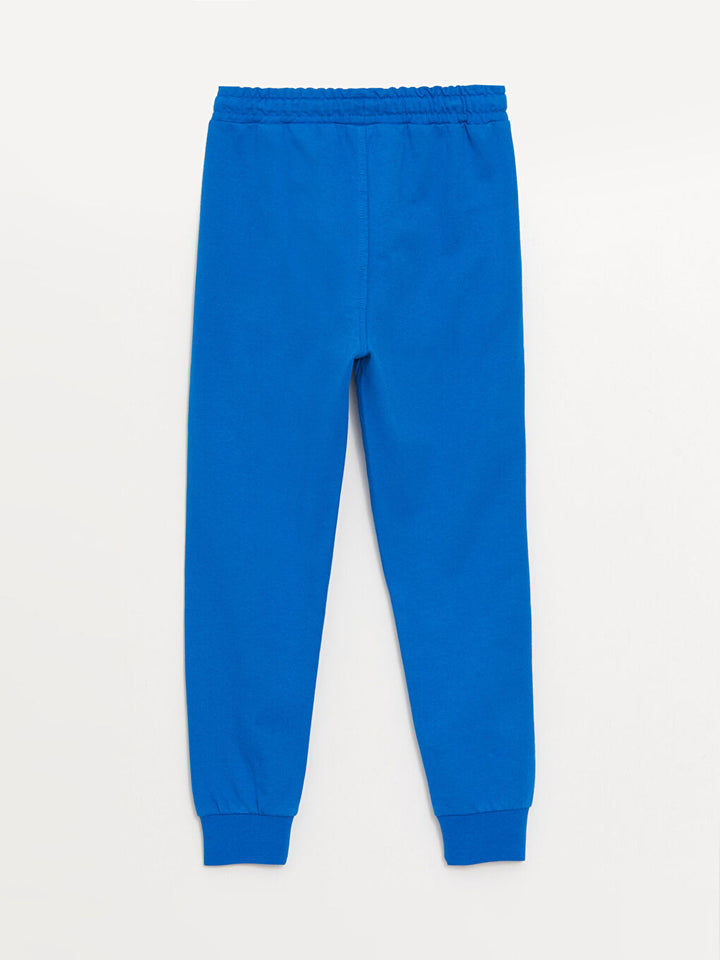 Printed Boys' Jogger Sweatpants With Elastic Waist