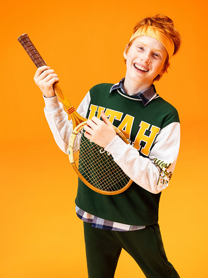 School'S Favorite Colorful Printed Sweatshirt