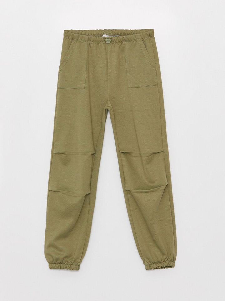 Basic Girls Sweatpants With Elastic Waist