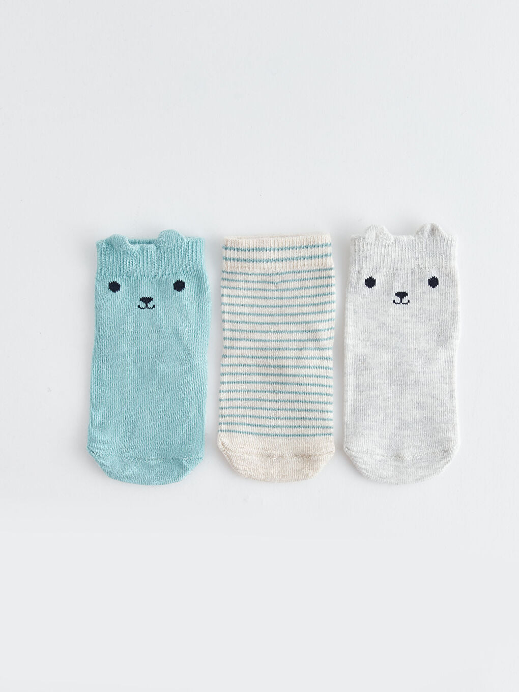 Patterned Baby Boy Socks 3-Piece