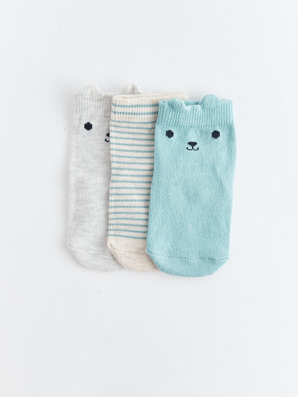 Patterned Baby Boy Socks 3-Piece