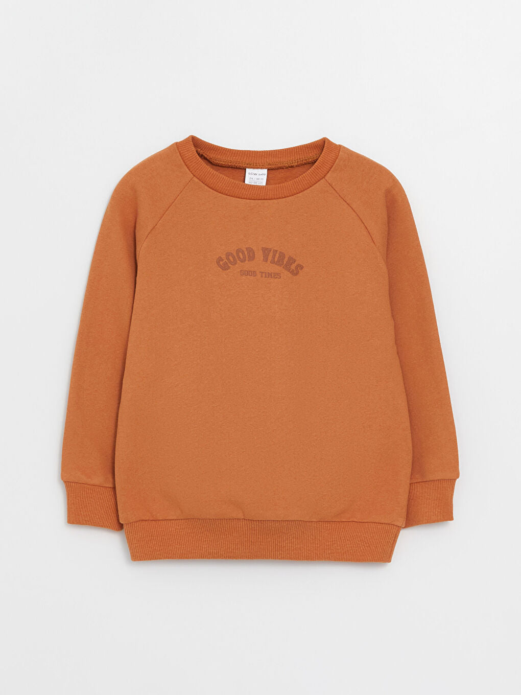 Crew Neck Long Sleeve Printed Baby Boy Sweatshirt