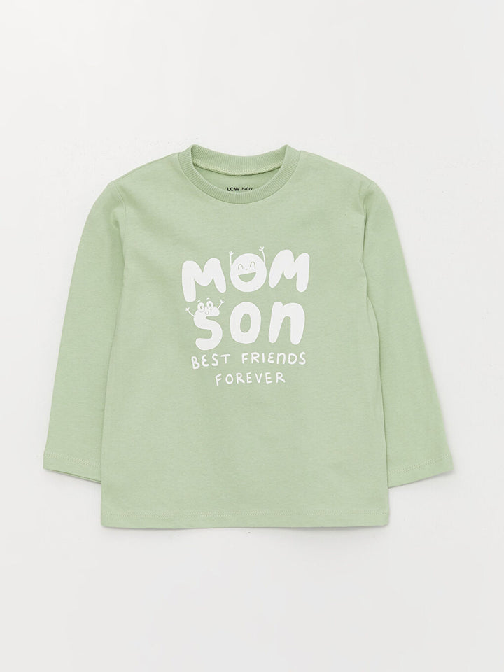 Crew Neck Printed Baby Boy T-Shirt