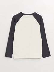 Crew Neck Printed Long Sleeve Boys T-Shirt