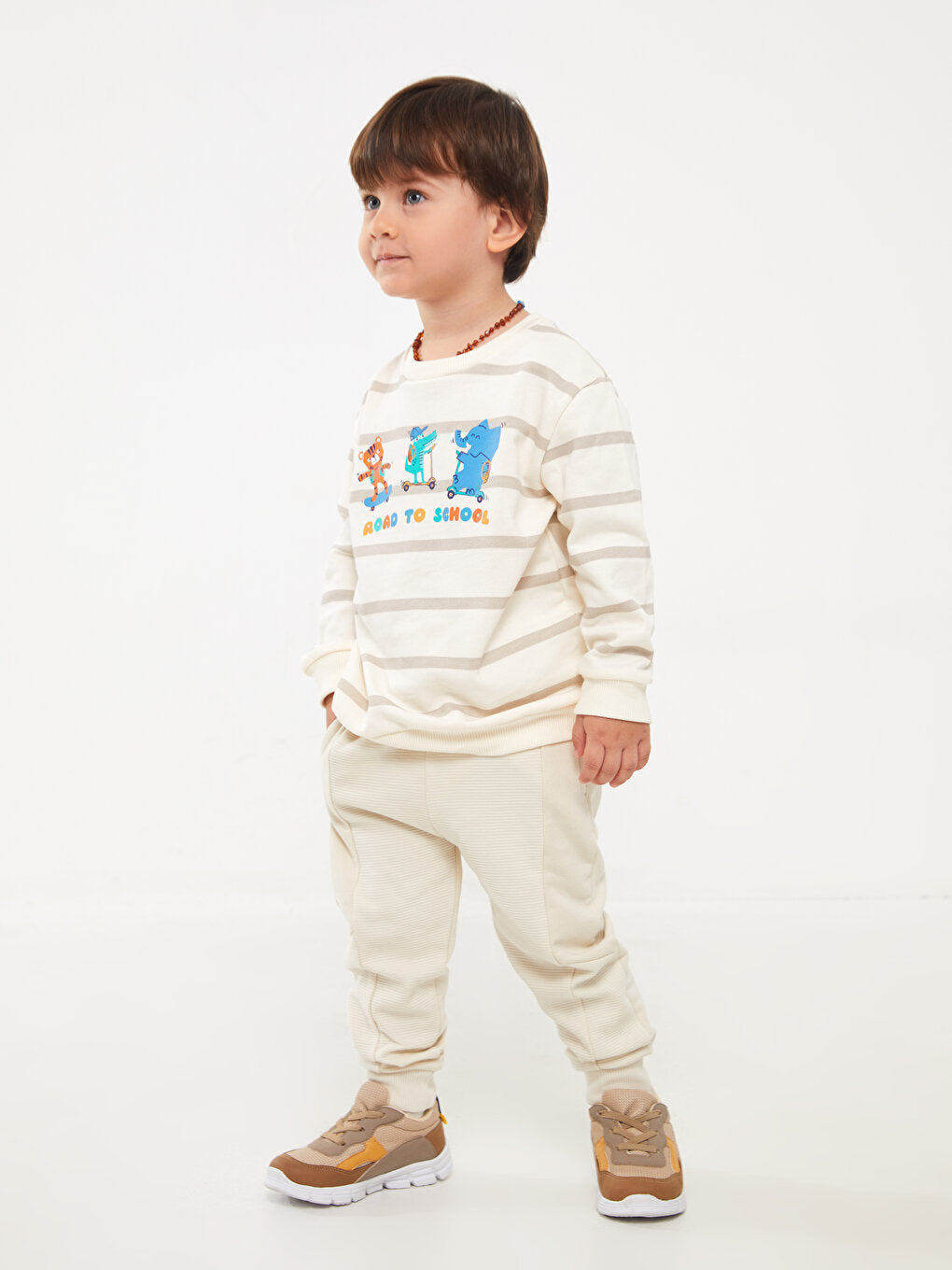 Basic Baby Boy Tracksuit Bottom With Elastic Waist