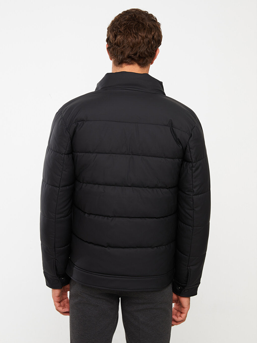 Standard Mold Stand Collar Men Puffer Coat