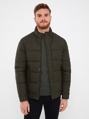 Standard Mold Stand Collar Men Puffer Coat