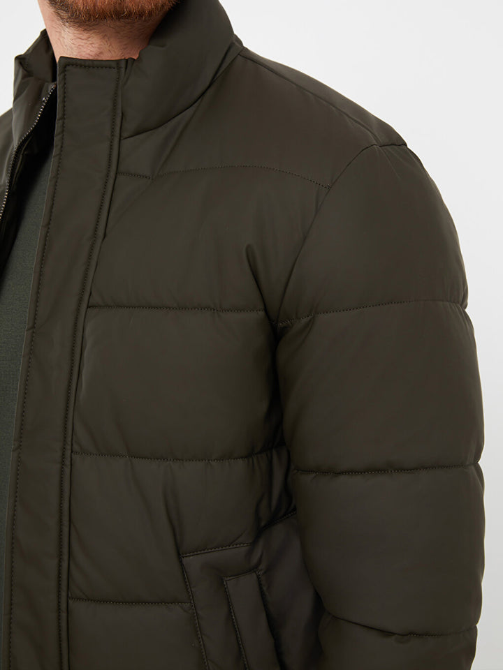 Standard Mold Stand Collar Men Puffer Coat