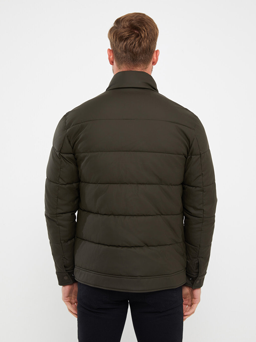 Standard Mold Stand Collar Men Puffer Coat