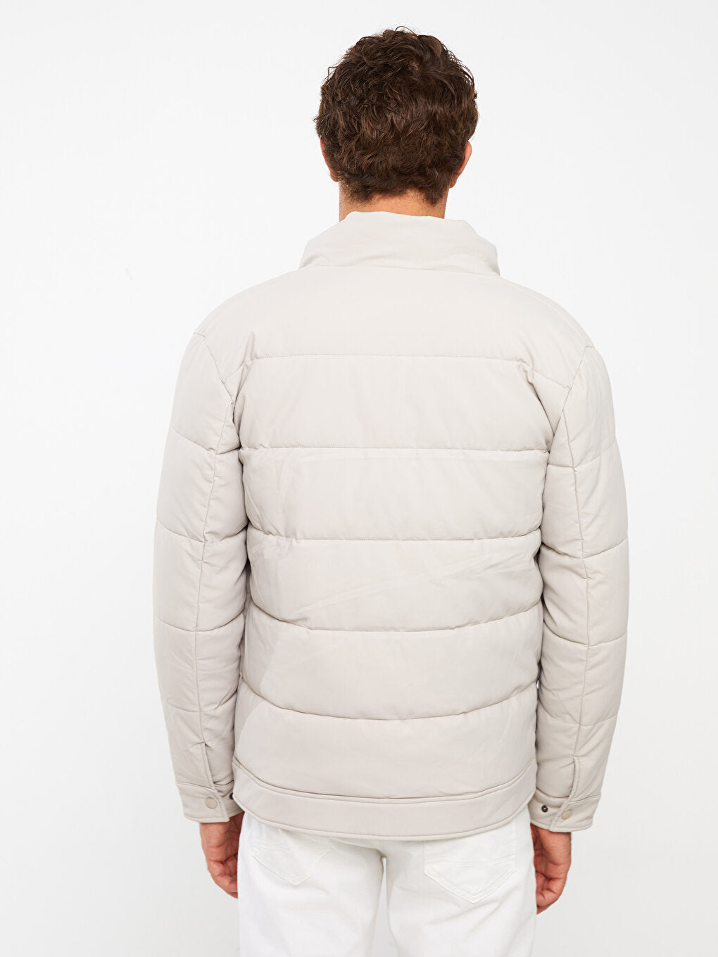 Standard Mold Stand Collar Men Puffer Coat
