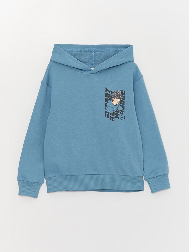 Comfortable Printed Boys Hoodie