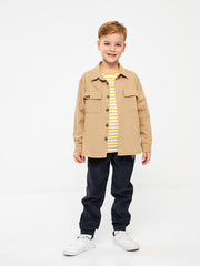 Elastic Waist Velvet Boys Jogger Pants