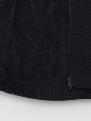 Hooded Basic Long Sleeve Boys Knitwear Cardigan