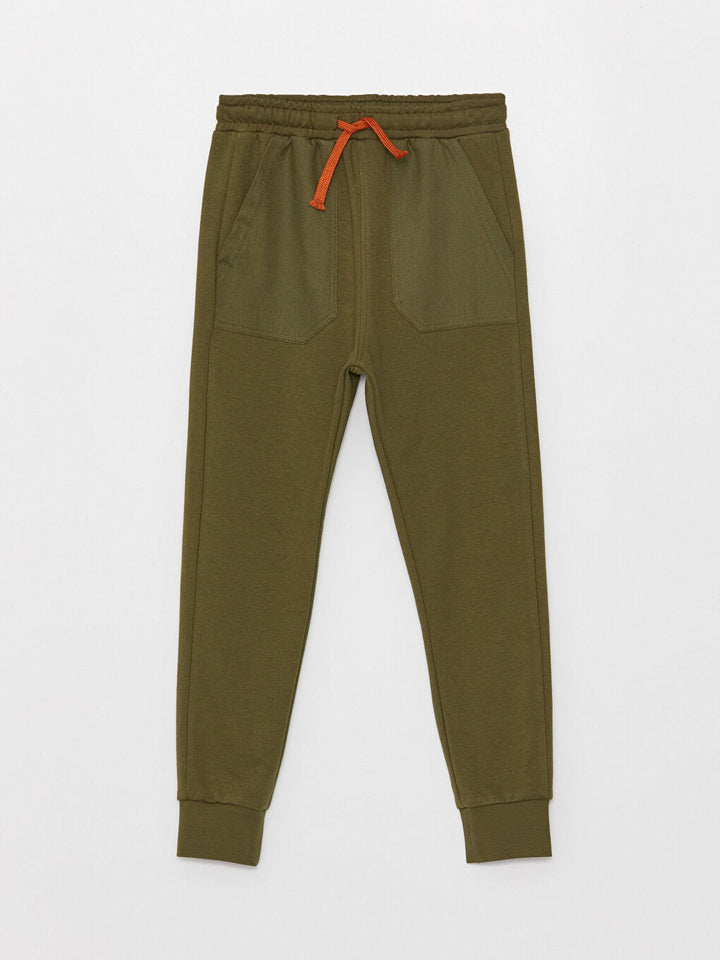 Boys' Jogger Sweatpants With Elastic Waist