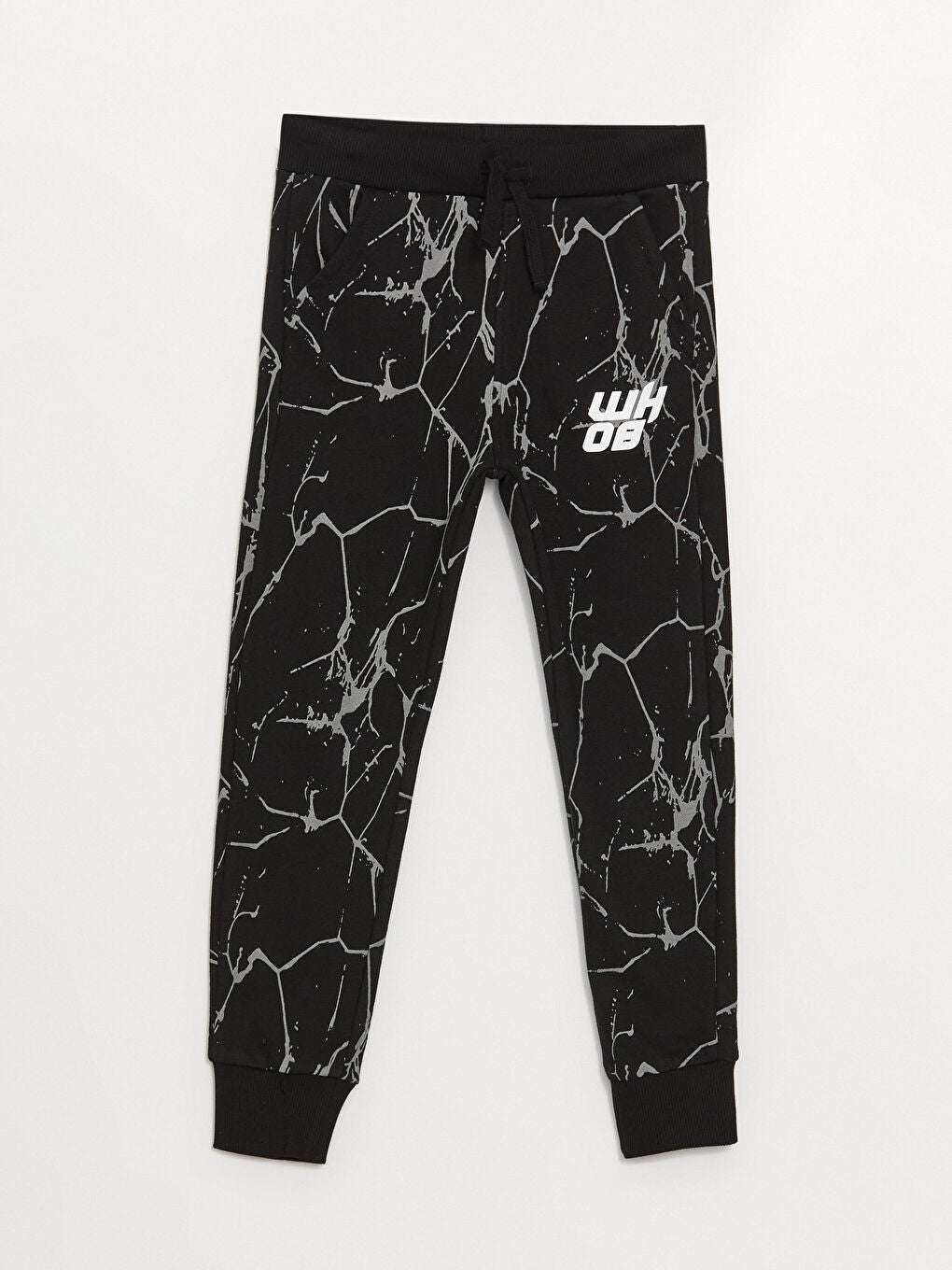 Printed Boys' Jogger Sweatpants With Elastic Waist