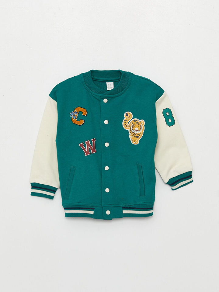 College Collar Baby Boy Bomber Jacket