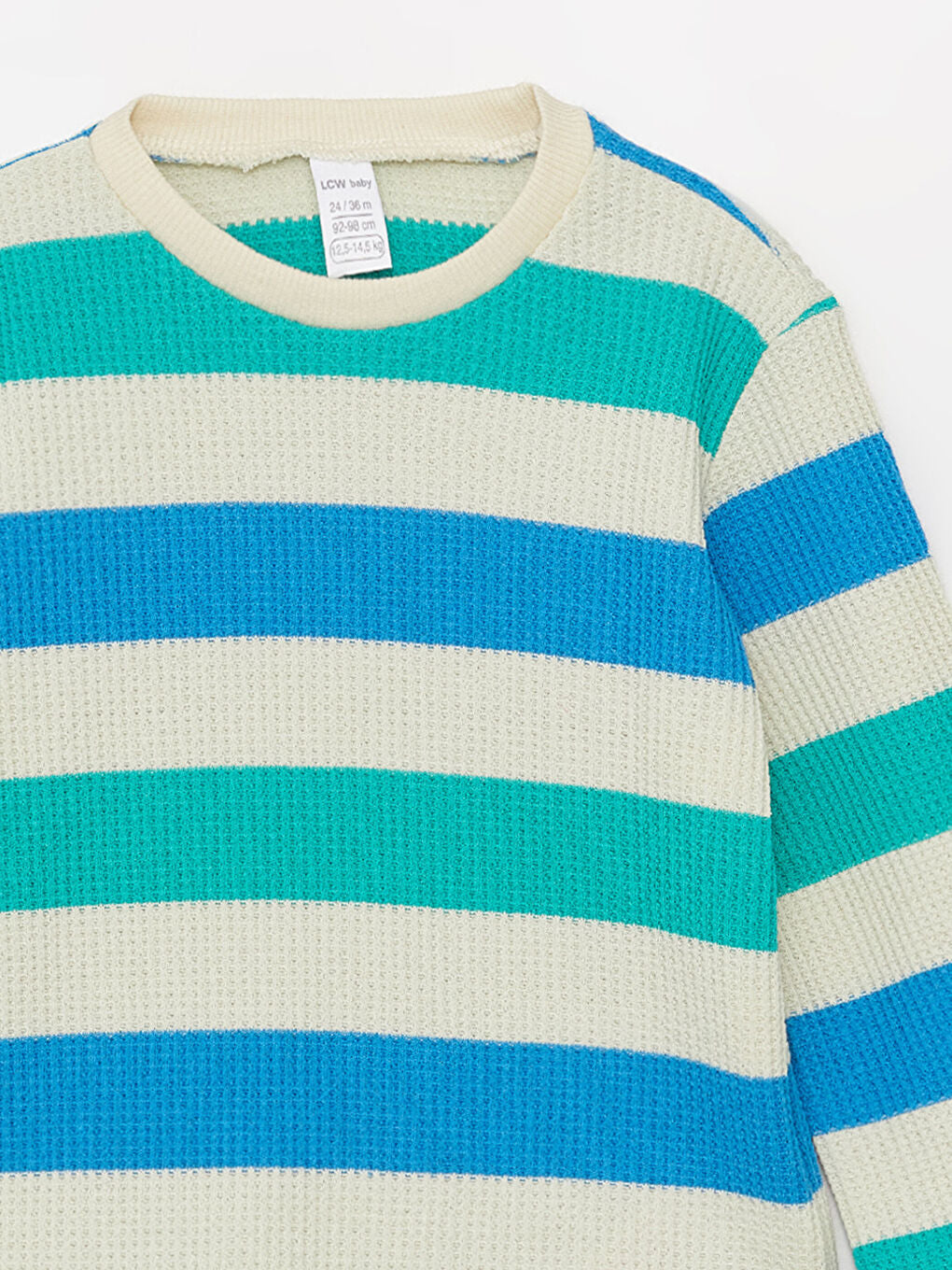 Crew Neck Long Sleeve Striped Baby Boy T-Shirt