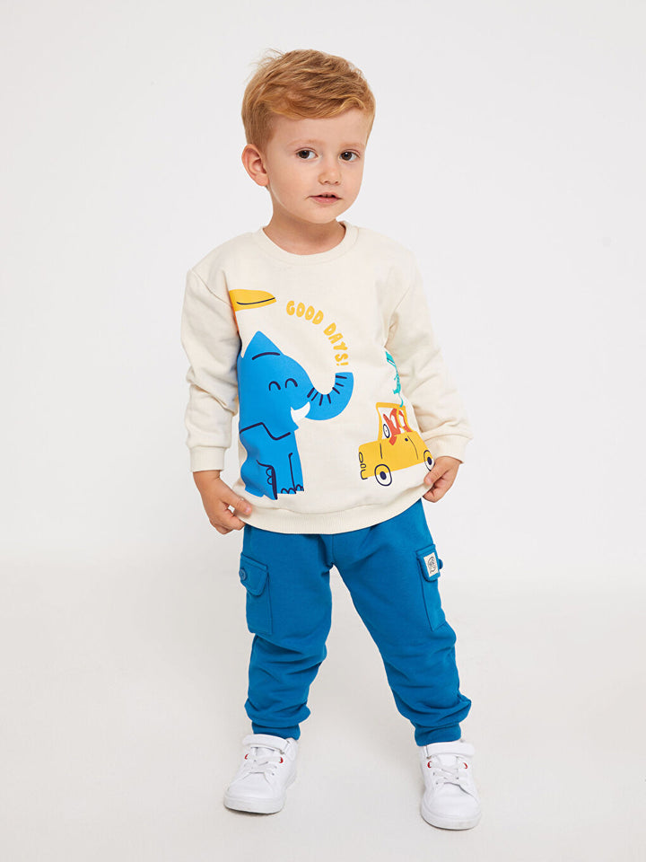 Basic Baby Boy Jogger Tracksuit Bottom With Elastic Waist