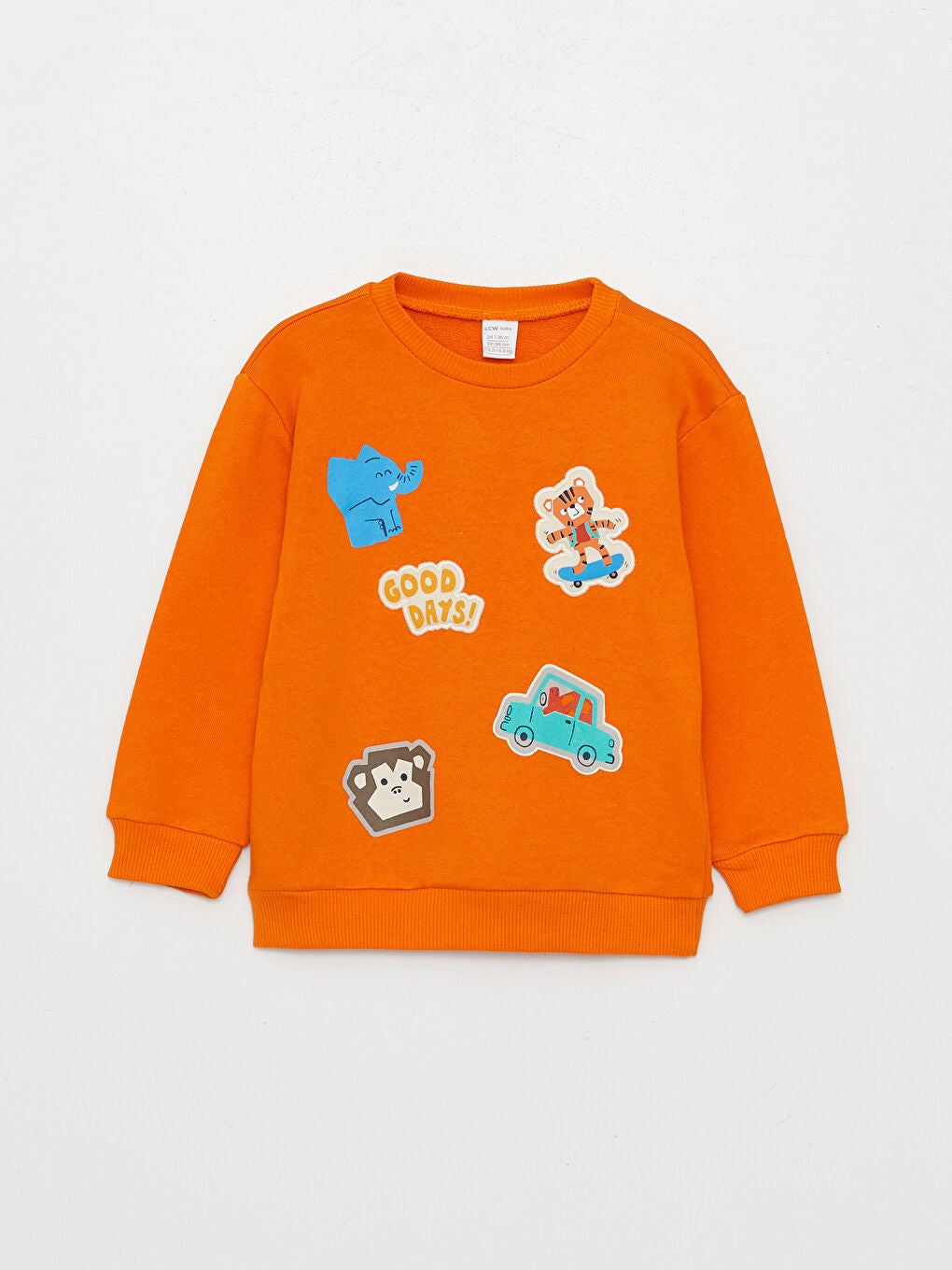 Crew Neck Printed Baby Boy Sweatshirt