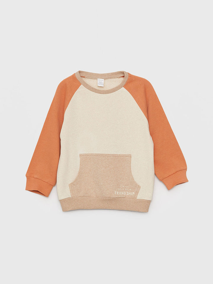 Crew Neck Long Sleeve Baby Boy Sweatshirt