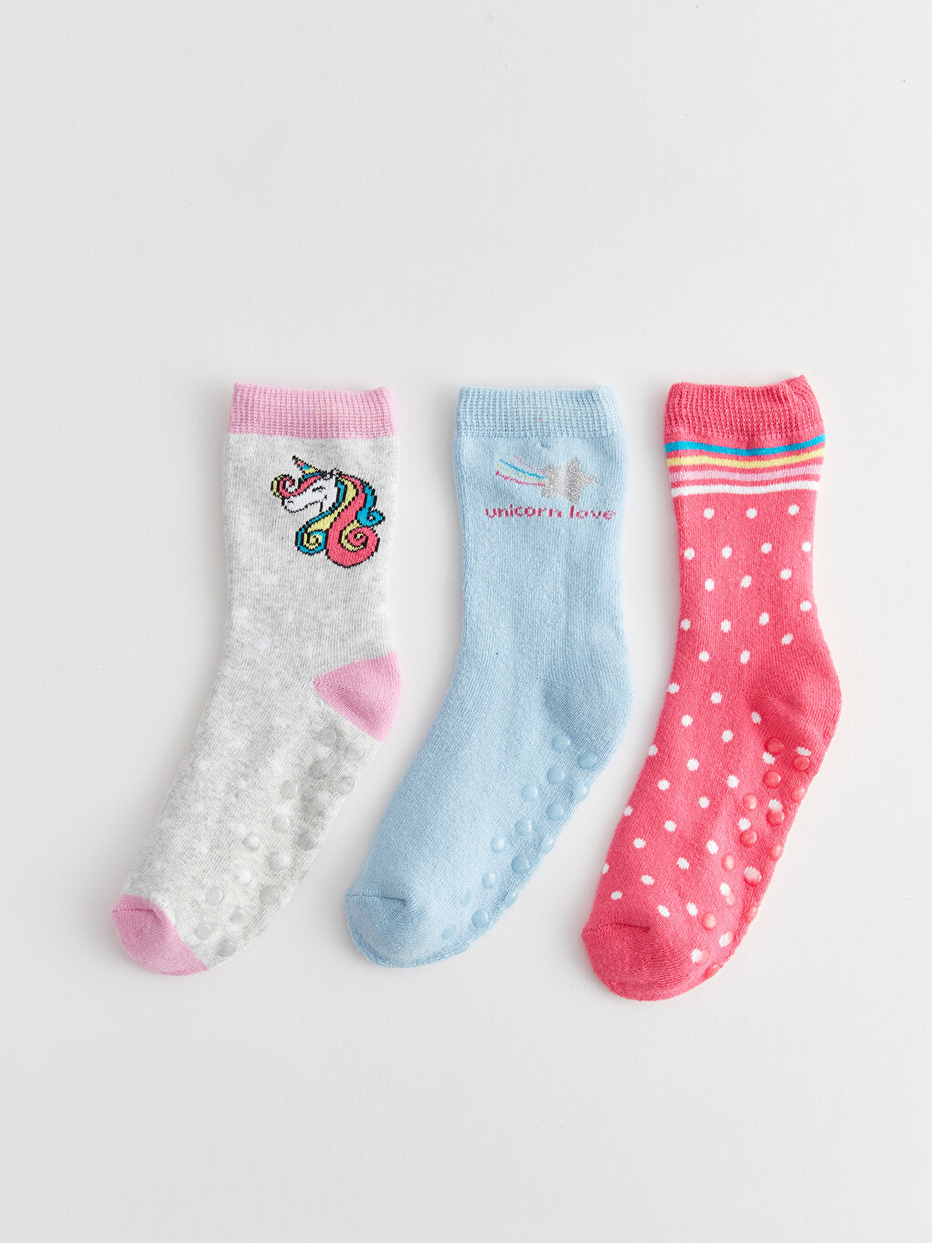 Patterned Girls Socks Set Of 3