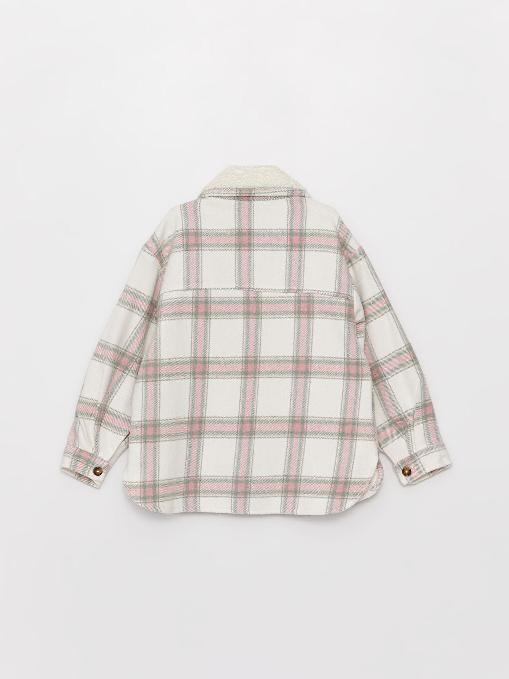 Plaid Long Sleeve Girls Shirt Jacket