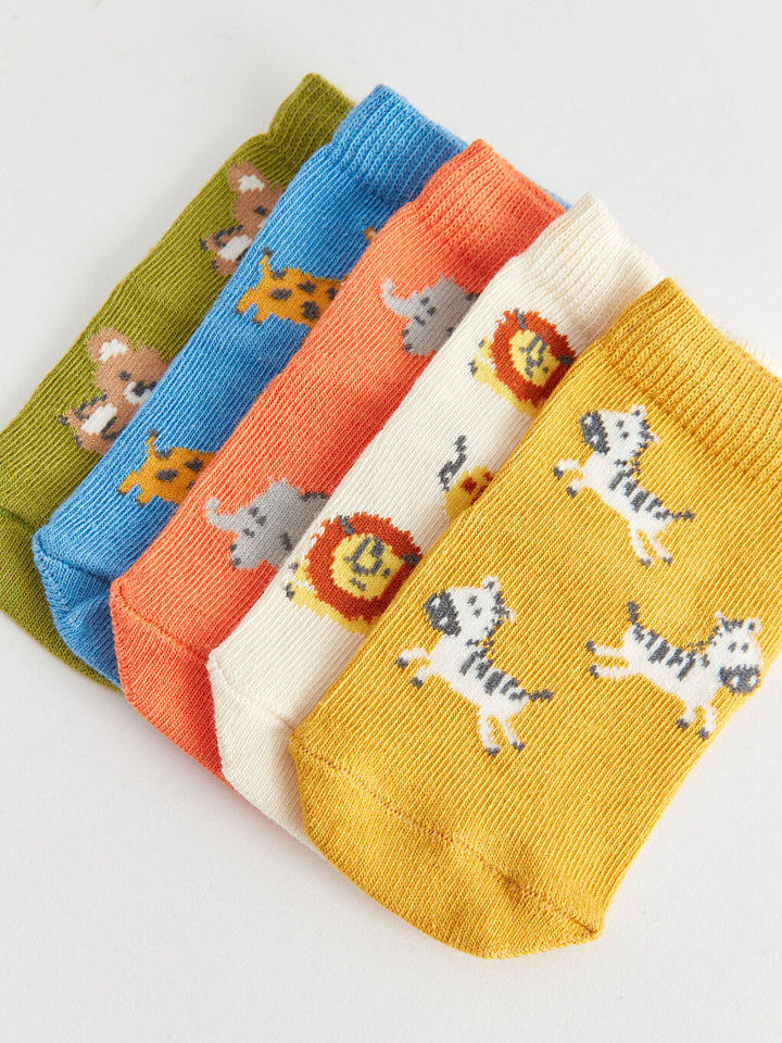 Printed Baby Boy Socks Set Of 5