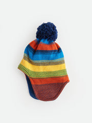 Color Blocked Boys Scarf And Beret