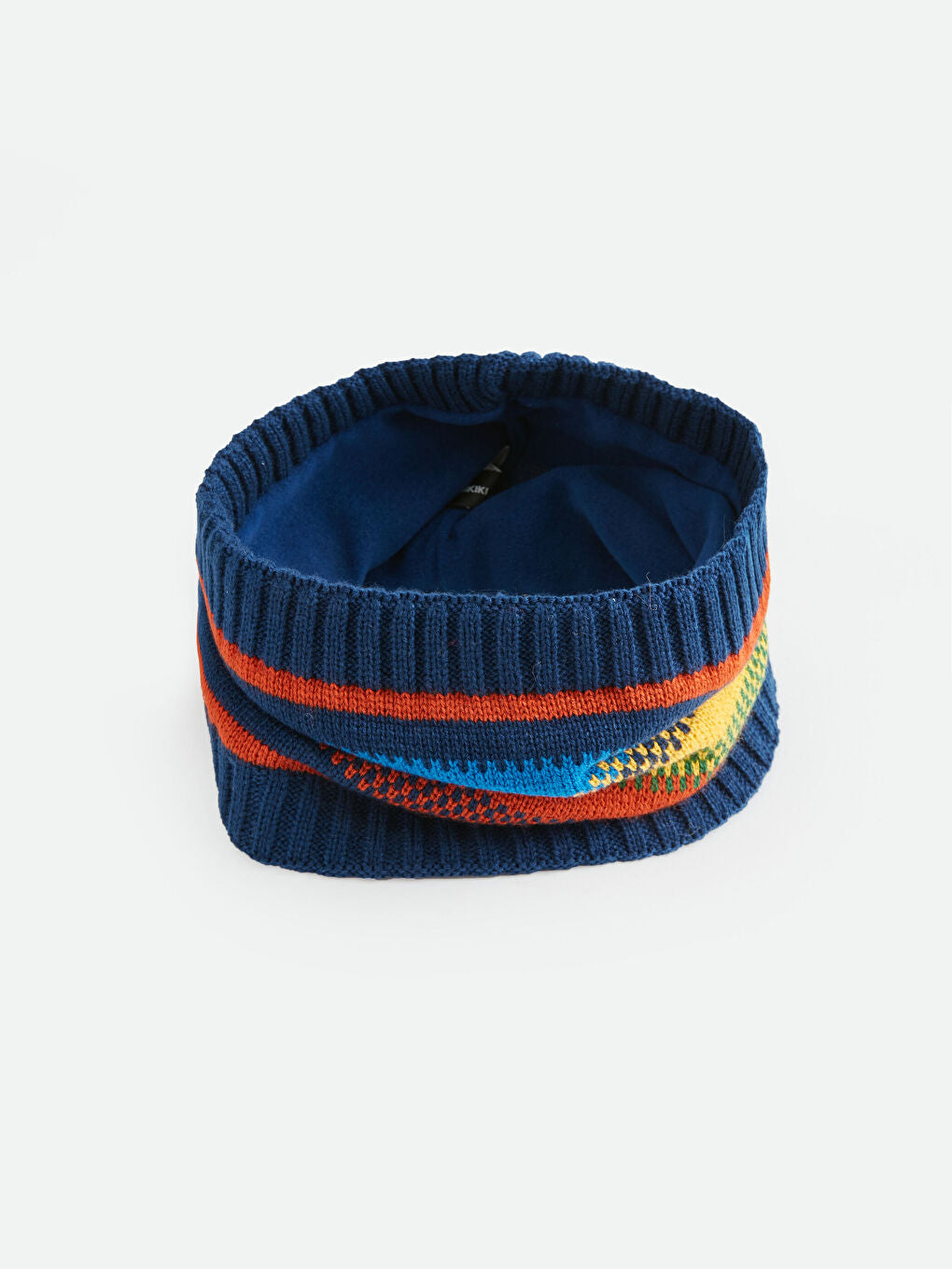 Color Blocked Boys Scarf And Beret