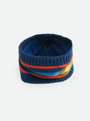 Color Blocked Boys Scarf And Beret