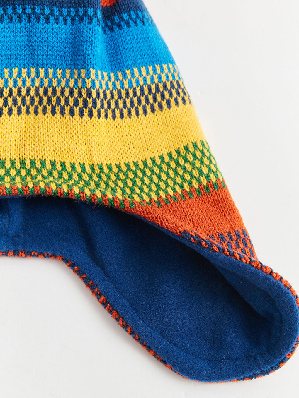Color Blocked Boys Scarf And Beret