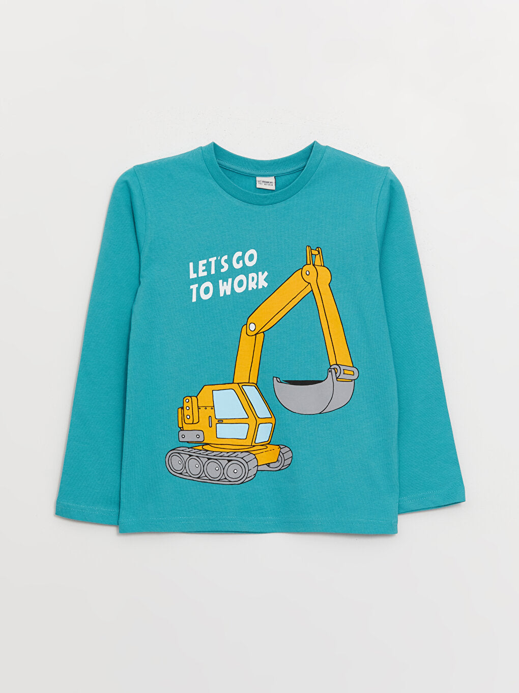Crew Neck Printed Long Sleeve Boys T-Shirt