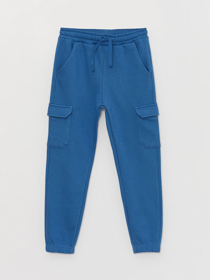 Boys' Cargo Sweatpants With Elastic Waist