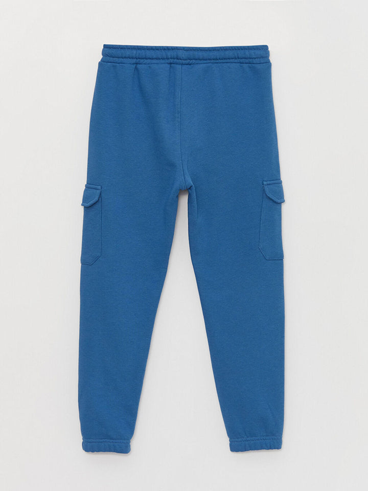 Boys' Cargo Sweatpants With Elastic Waist